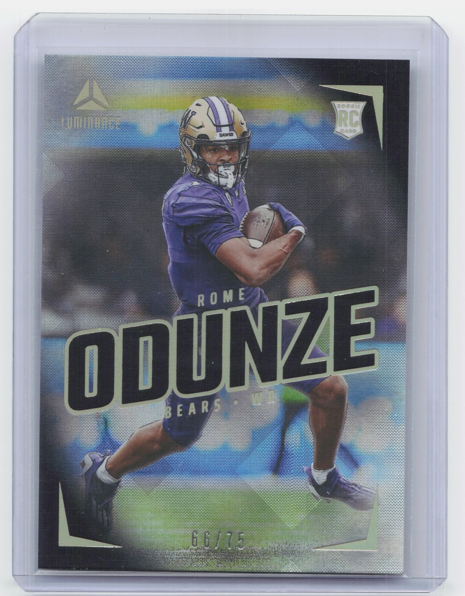 2024 Panini Luminance #106 Rome Odunze Black #/75 | eBay