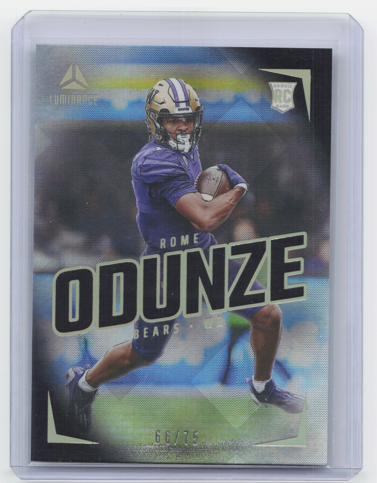 2024 Panini Luminance #106 Rome Odunze Black #/75