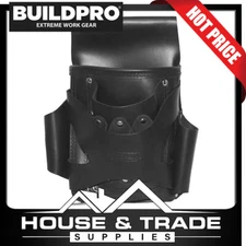 BuildPro Electrician's Tool Pouch Leather Heavy Duty Stitching Bag LBFEP