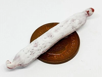 Puppenhaus Salami Stick Sliceable Butchers Deli Maßstab 1:12 Miniaturen Tumdee