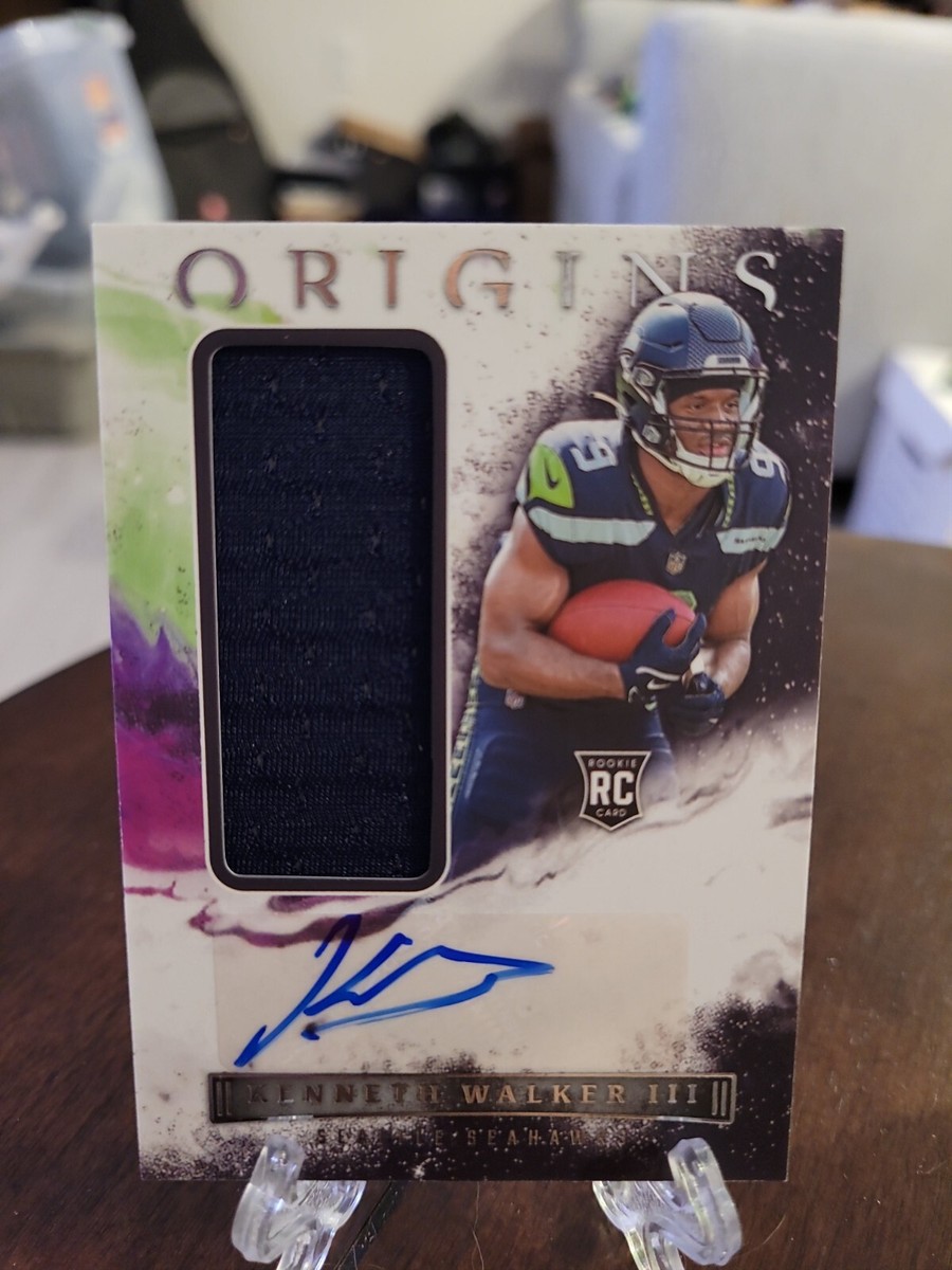 2022 Panini Origins Kenneth Walker III RPA Rookie Patch Auto
