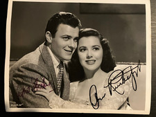 Robert Sterling and Ann Rutherford Signed 8X10 B&W Photo 