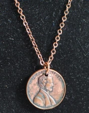 Vintage - One of a Kind- In God We Trust Charm on a 20" Chain