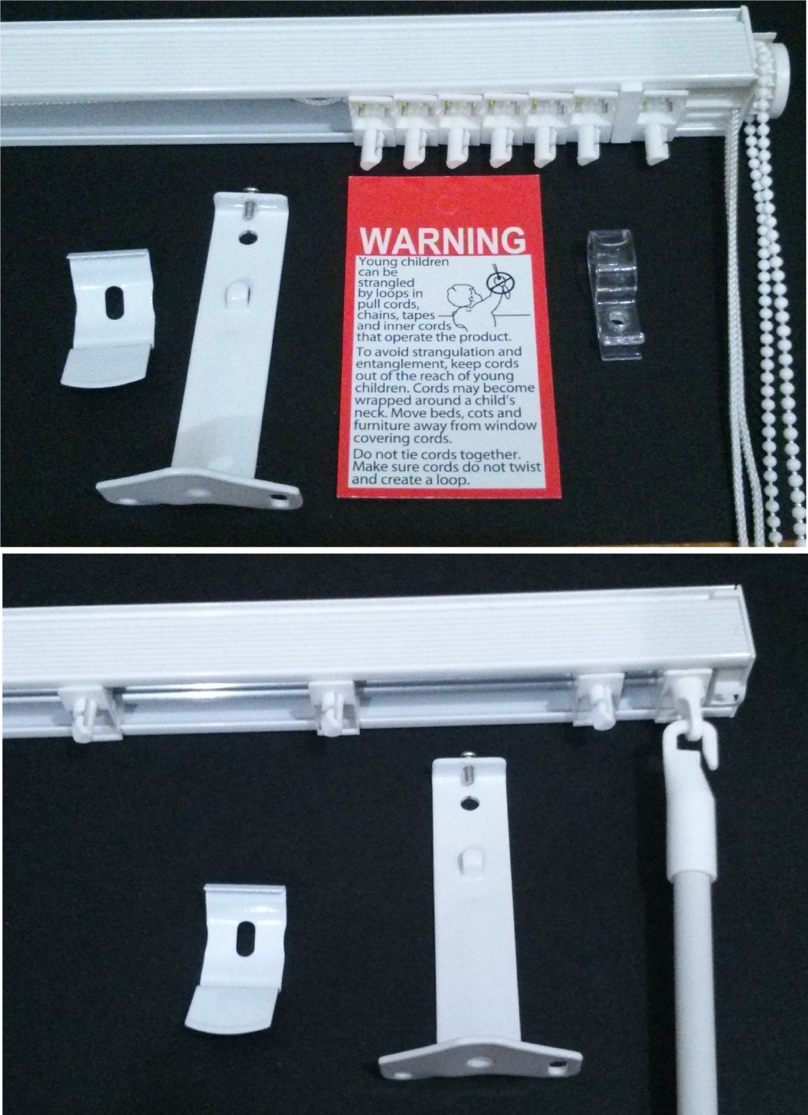 MADE TO MEASURE VERTICAL BLIND HEAD RAIL TRACK for 3.5" (89mm) WIDE