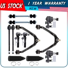 Front Upper Control Arm Tie Rod End Sway Bar For 1999-04 05 2006 GMC Sierra 1500