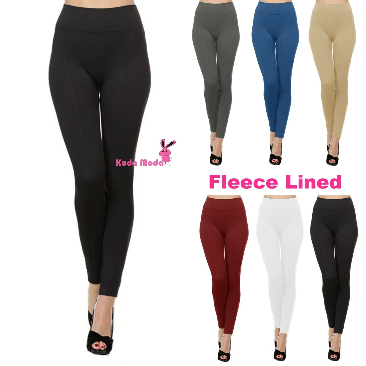 Thermal Fleece Lined Leggings Women - Winter Warm High Waisted