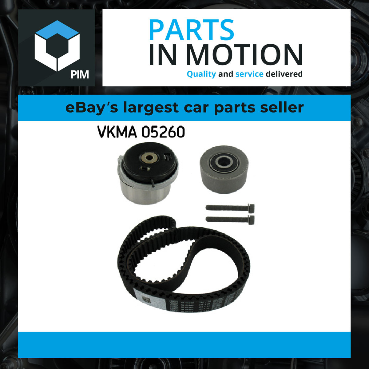Timing belt kit with rounded tooth profile VKMA 05260 SKF for OPEL CHEVROLET - Image 12