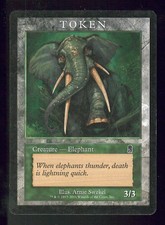 MTG - Elefant / Elephant - TOKEN Player Rewards Promo 2001 Englisch (VG) V.2