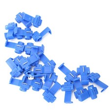 25x Blue Solderless Quick Splice Snap Wire Connector 0.75-2.5mm/AWG 14 To 18 NEW