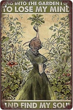 ind and Find My Soul Retro Funny Metal Sheet Signs, Wall Decoration, Size:8 x 12