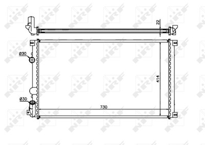 NRF 58321 Kühler, Motorkühlung für OPEL,RENAULT,VAUXHALL