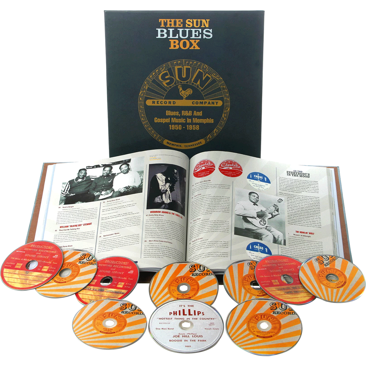 The Sun Blues Box Blues, R&B And Gospel Music In Memphis. Box-Set.