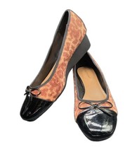 Comfortview Womens Jade Shoes Size 11 Wide Slip On Wedge Leopard Print