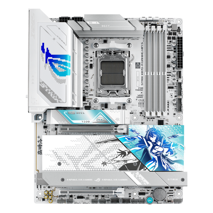 New ASUS ROG Strix X870-A GAMING WIFI S BLOWS SNOW AM5 DDR5