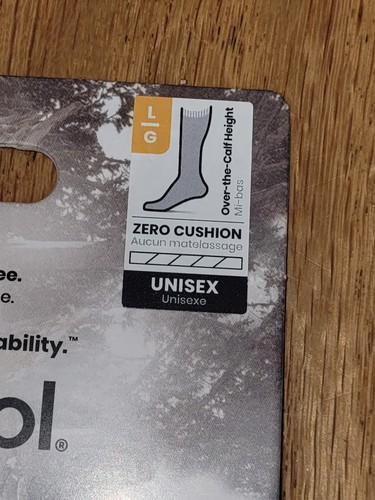 Smartwool Zero Cushion Ski Socks Merino Wool Over the Calf Wild Salmon Size L - Picture 4 of 9
