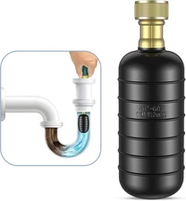 Large Drain Cleaning Bladder Fits 4" to 6" Pipes, Rubber Drain Bladder Unclog...