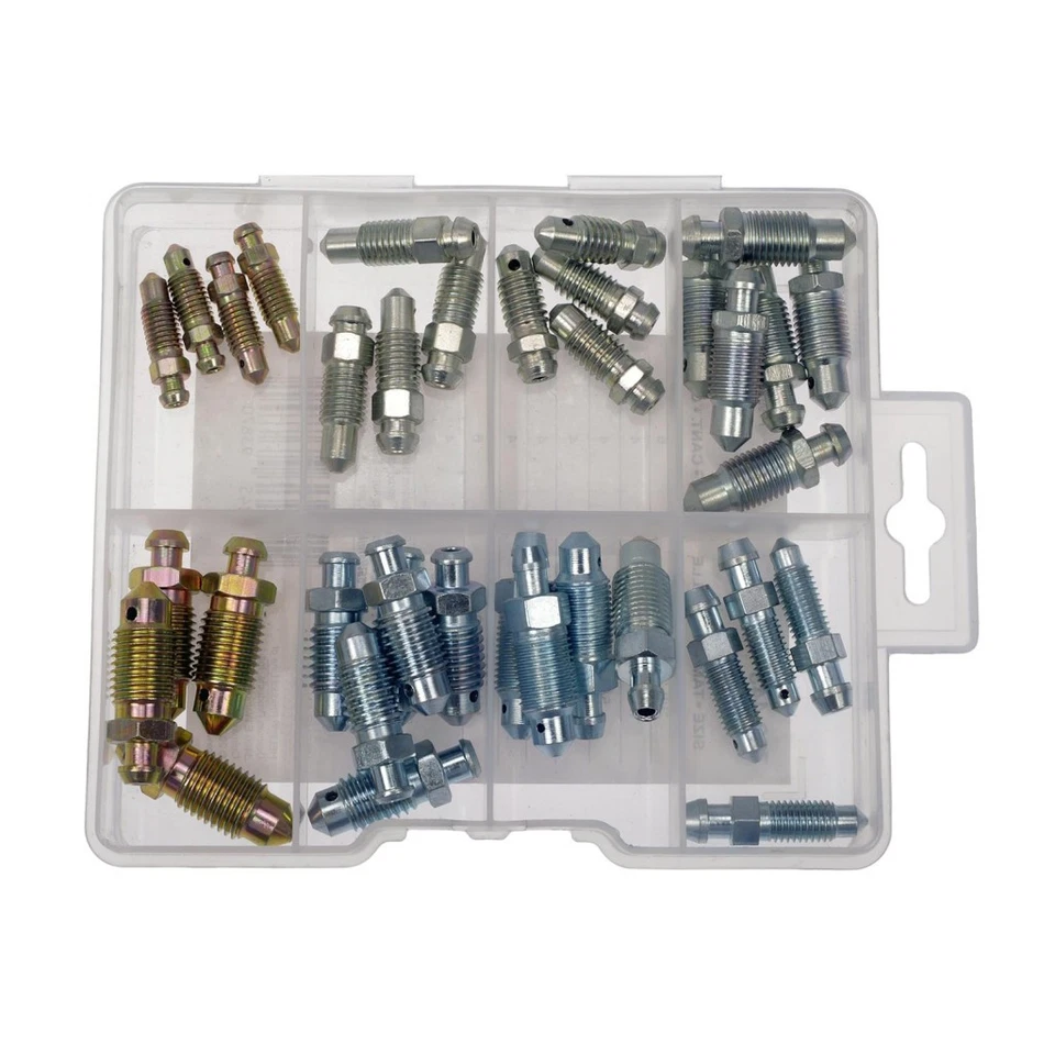 Juego de tornillos de purga de freno para Saturn SC1/SC2 1993-2002 | Acero | Transmisión de cabeza hexagonal Foto 2 de 4