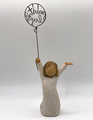 Willow Tree Susan Lordi Birthday Girl Figurine 9in Small Matte Resin Box 2005