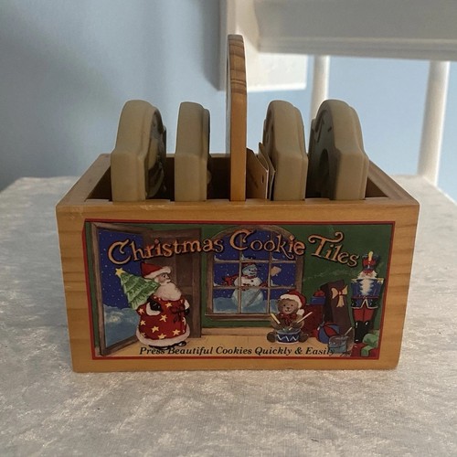 Brown Bag Cookie Tiles Stamps Santa Tree Nutcracker Snowman Bear Toy Drum