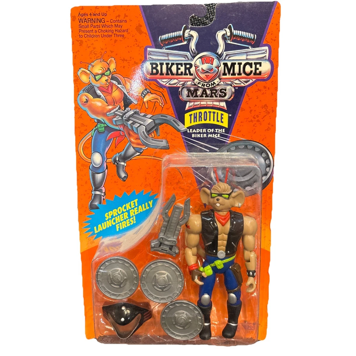 Gros Lot Figurines Biker Mice From Mars Galoob Vintage 1993 1994 - Avec Moto