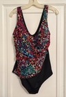 NEW Longitude Women’s Size 20W Padded Bra Cups One Piece Swimsuit — photo 1