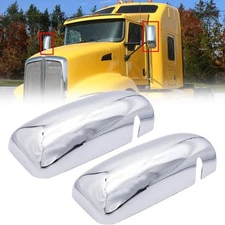 Chrome Door Mirror Covers Fit for Kenworth T660,A Pair Side chrome 