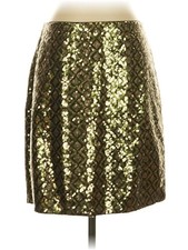 Banana Republic Women Gold Formal Skirt 2