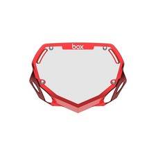 BOX Phase Bmx Number Plate Small Chrome Red