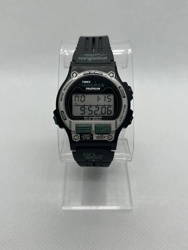 Rare Vintage 1990s Timex Ironman 50 Lap Ladies Digital Watch 762-E4
