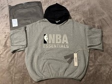 NEW NBA Fear of God Essentials Warm Heather Hoodie Size Small 100 AUTHENTIC  