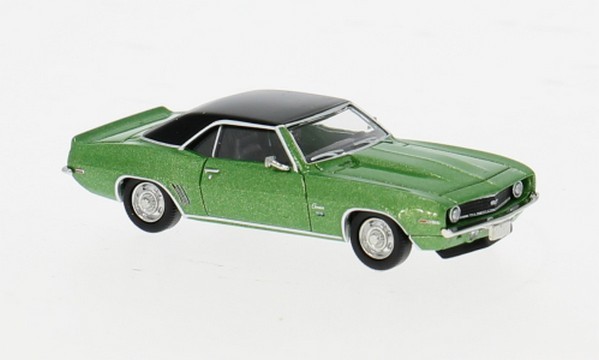 1:87 Brekina Plast Chevrolet Camaro Green/Black 1969 BRE18379 Modellbau-image