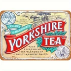 Vintage Yorkshire Tea Retro British Tea Tin Metal Signs Home Décor 8x12