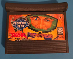 Checkered Flag Atari Jaguar 64 Bit CIB Complete W/ Manual READ