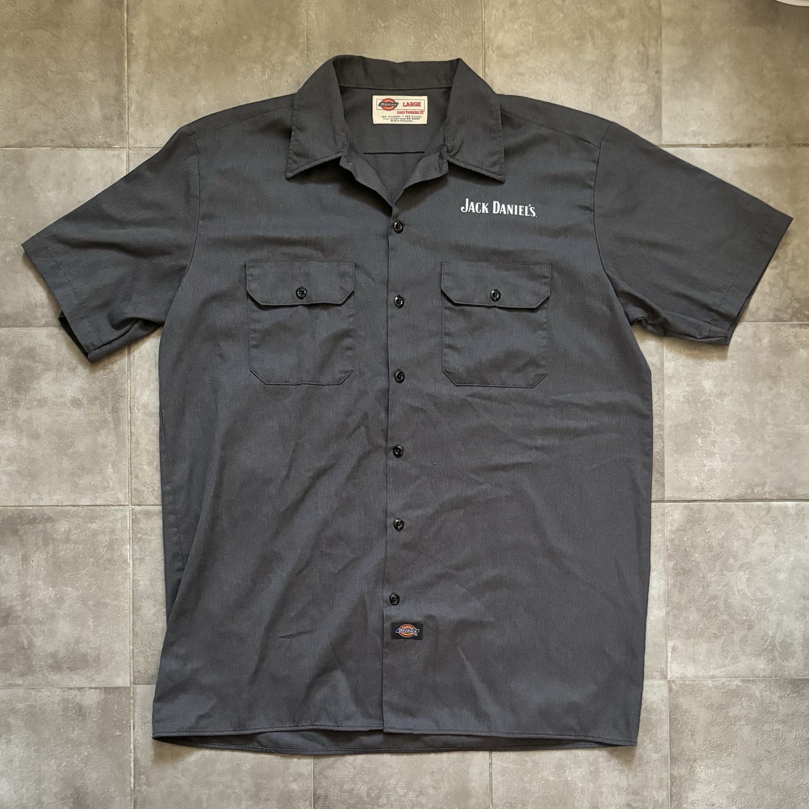 Jack Daniels Dickies Button Down Short Sleeve Wor… - image 2