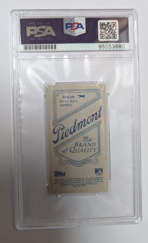 2020 Topps T206 Baseball Bobby Witt Jr Mini Signed On Card Auto PSA Authentic - Image 2 of 2