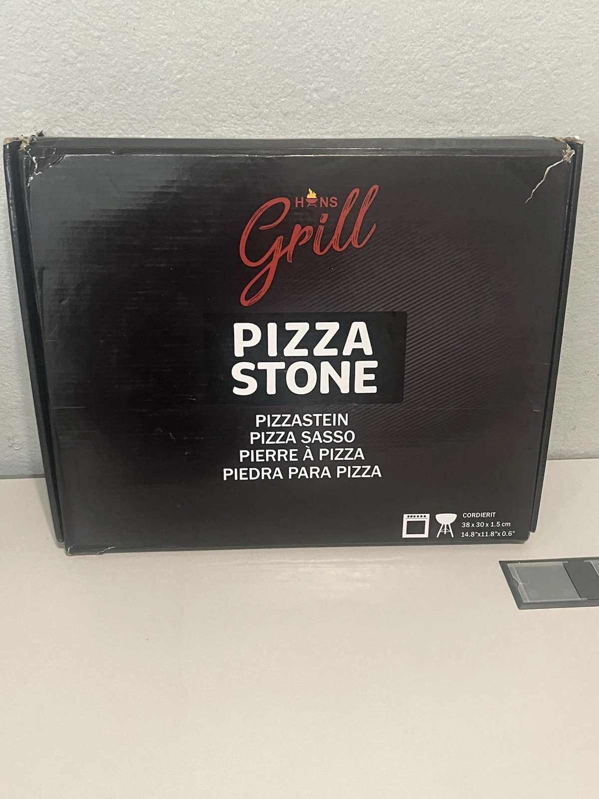HANS GRILL PIZZA STONE | Rectangular Pizza Stone For Oven Baking BBQ Grillin...
Opens in a new windo