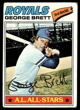 1977 Topps Baseball Card George Brett Kansas City Royals #580 VG