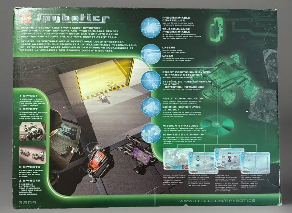 Retired LEGO Spybotics: Technojaw T55 #3809 With 246 Pieces - Tested & Vintage. - Image 2 of 4