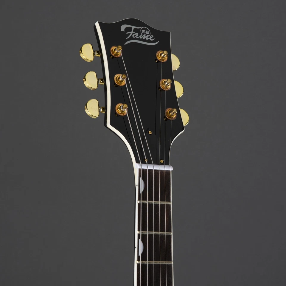 SE Big Boy Hollow Body Jazz Gitarre Tron Humbucker Gold Hardware Bigsby Vibrato - Bild 4 von 4