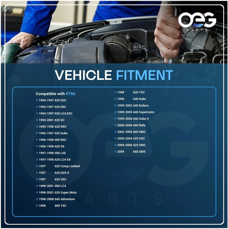 Nuevo arranque compatible con KTM 660 SMC 02-06, 625 SXC 2003-04, 660 SMS 2004 SMU0507 19633N Foto 4 de 4