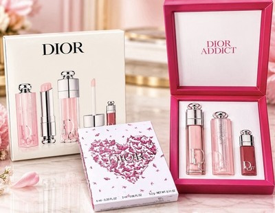 Dior Addict Lip 3pc Set + Lip Glow & Maximizer Gift Set New