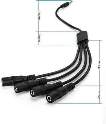3.5mm Headphone Splitter Cable,ONXE 1/8 Inch AUX Stereo Jack Audio 1