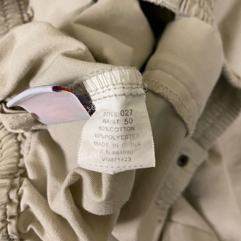 Pantalones Cortos Haband Informales Joe Para Hombre 40 Cintura Beige Mezcla de Algodón Elástico Elástico Foto 4 de 4