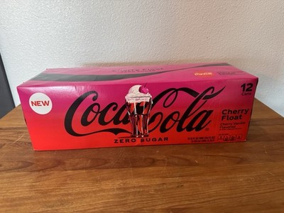 Coca-Cola ZERO CHERRY FLOAT 12 Pack  12oz Cans USA 10/2026 fridge pack NEW