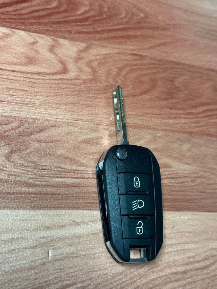 Peugeot Genuine Smart Key Car Key Fob, Used, Free Shipping pp1 Foto 3 de 4