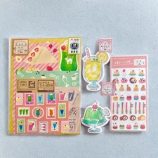 Furukawashiko Stationery SET - Journaling Deco Paper, Decals, Stickers  Japan