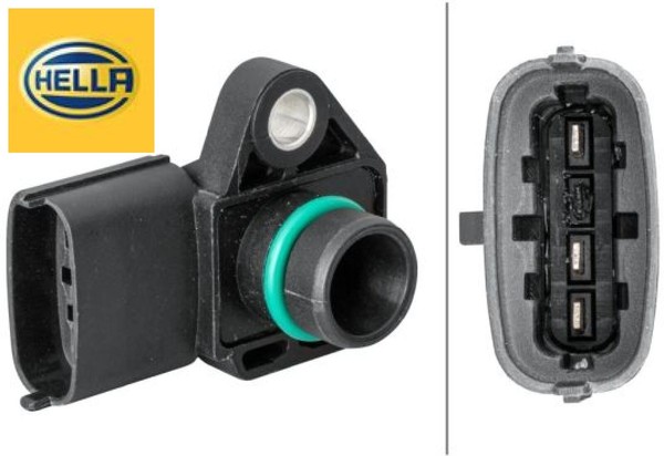 Hella 6PP358152-021 Sensor FüR Ladedruck Sensor Ladedruck Saugrohrdruck-image