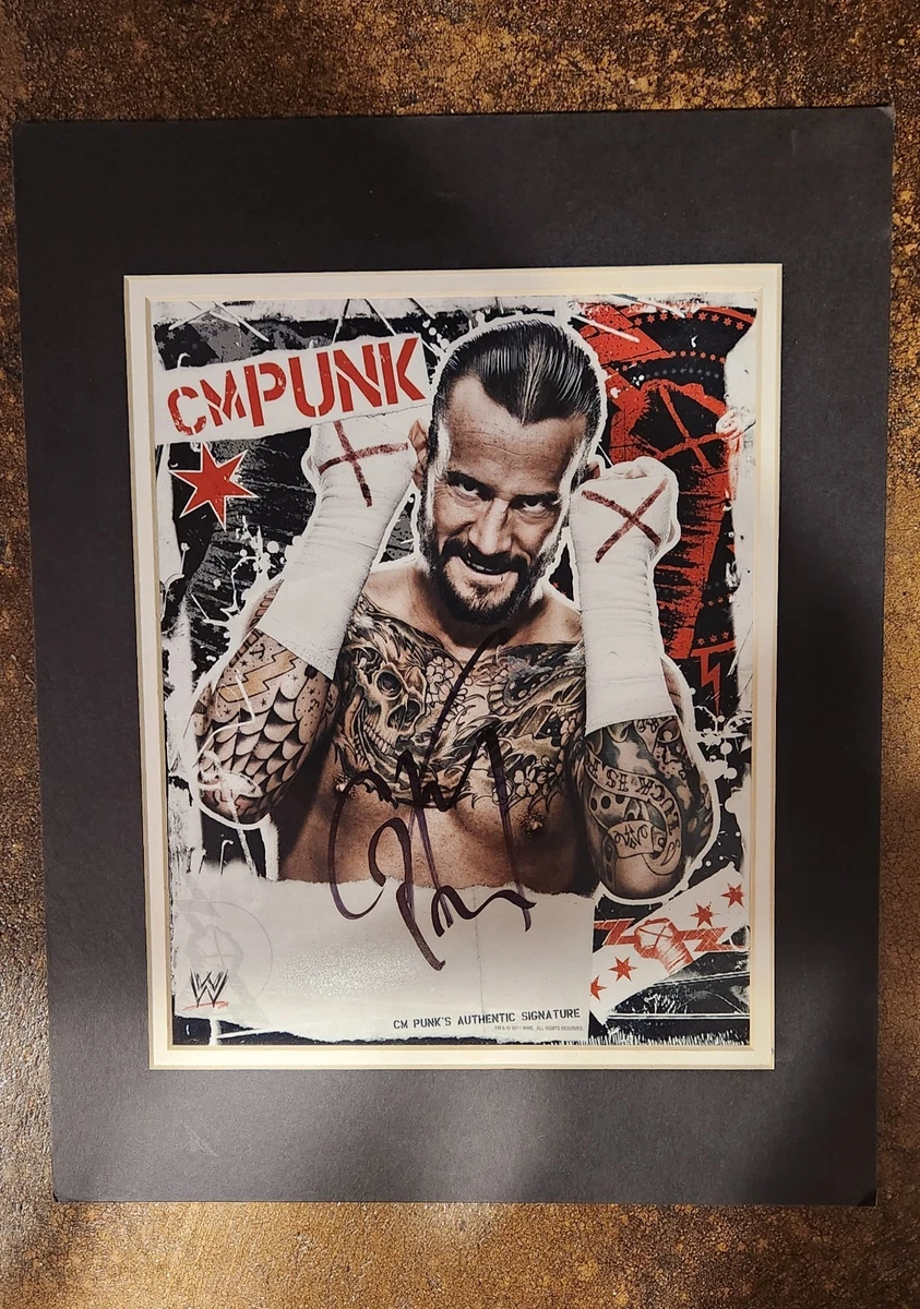 CM Punk Wrestling Original Autographed Photos for sale | eBay