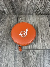 Mark and Graham Travel Jewelry Case Orange Mirror Canvas 4.75” S Monogram