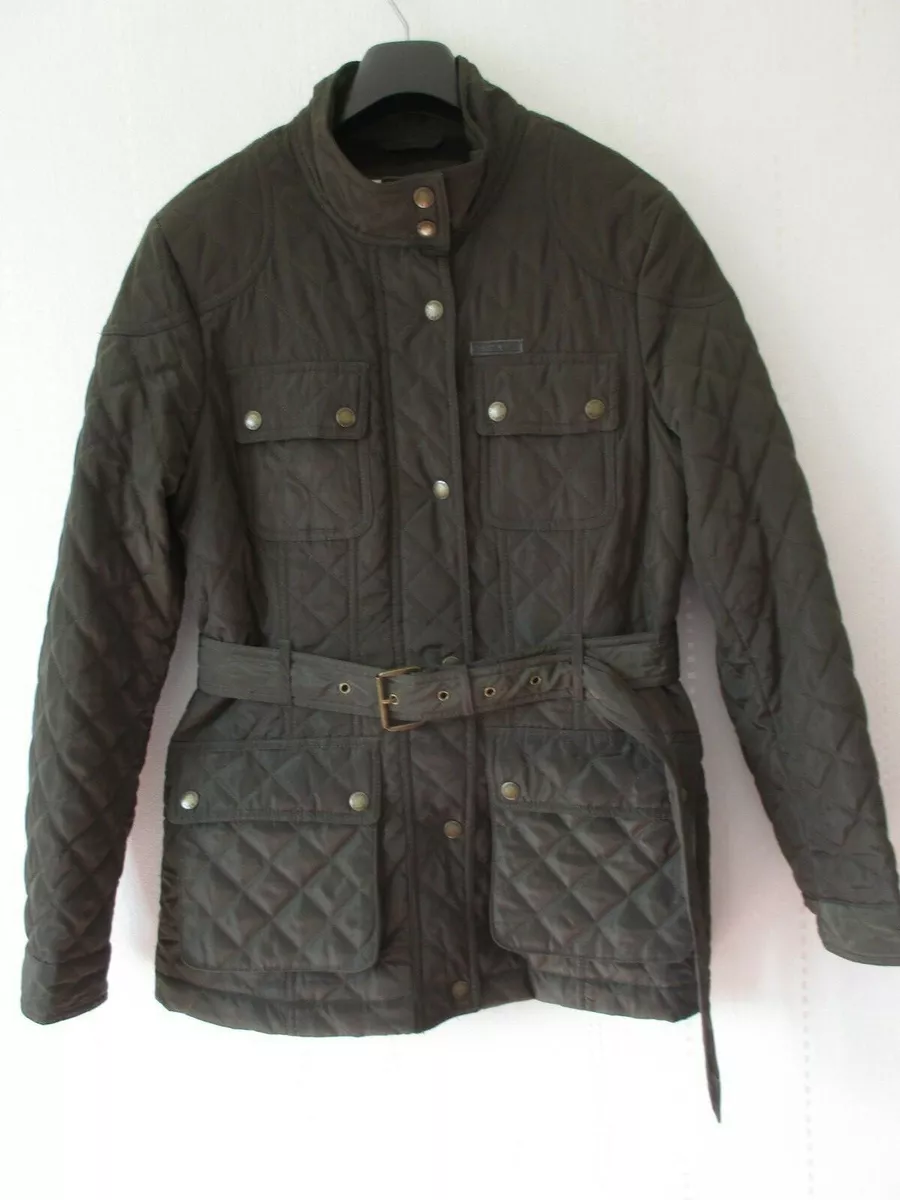 Michael kors hotsell belted quilted jacket